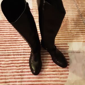Via Spiga Black Tall Riding Boots Size 7M